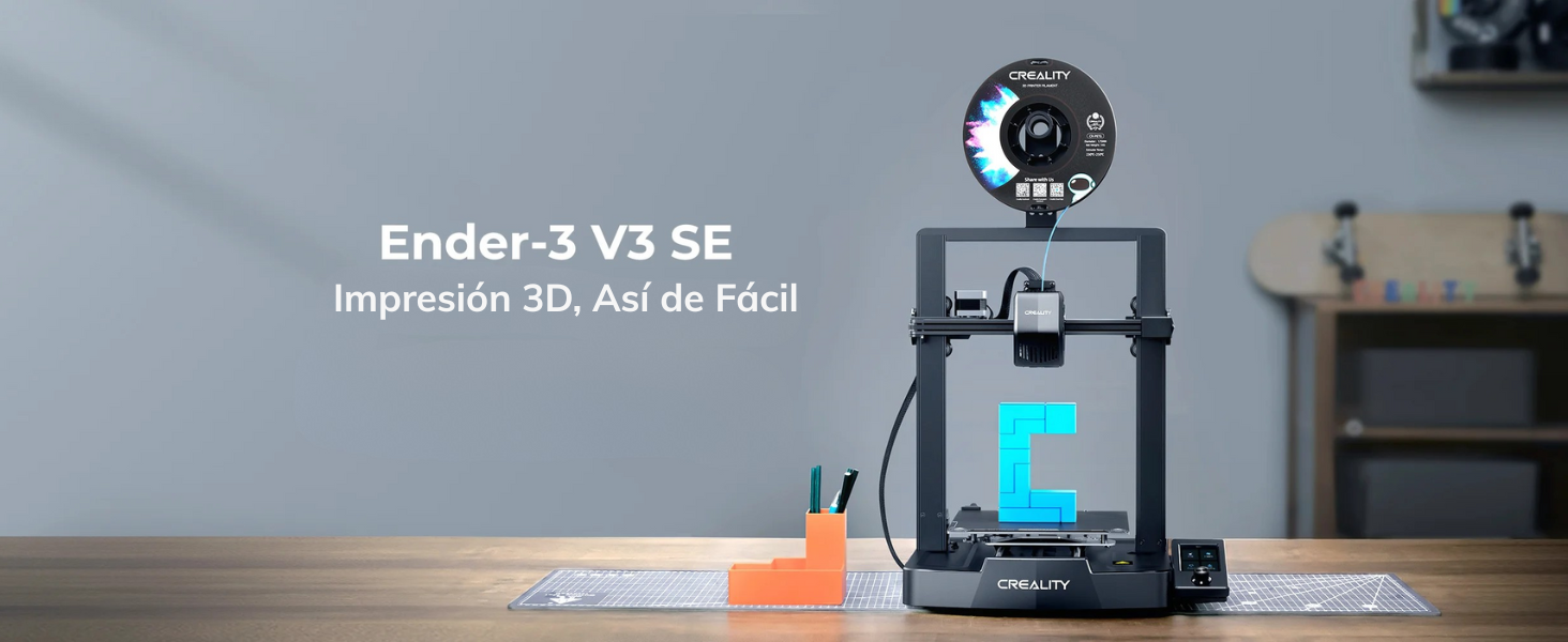 La Creality Ender 3 V3 SE se consolida como la impresora 3D ideal para quienes dan sus primeros pasos en el fascinante mundo de la fabricación digital. Este equipo compacto y económico redefine el concepto de "valor" al ofrecer una excelente relación costo-beneficio sin sacrificar las funcionalidades clave que garantizan impresiones de calidad. Su diseño elegante y moderno, con perfiles en T y un tensor de correa discreto, asegura un funcionamiento notablemente silencioso y eficiente. Si buscas una máquina intuitiva y fácil de manejar para aprender y crear sin complicaciones, la Ender 3 V3 SE es la opción más inteligente para comenzar con el pie derecho.